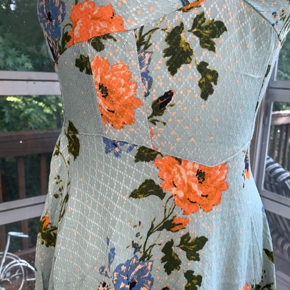 Free People Floral Mini Dress - Picture 9 of 15